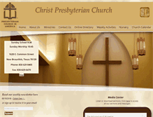 Tablet Screenshot of christpresnb.org